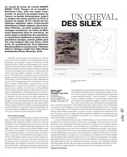 un cheval des silex, review by Magali Nachtergael